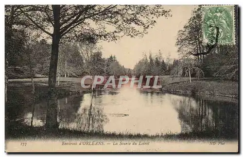 Environs d&#39Orleans Cartes postales La source du Loiret