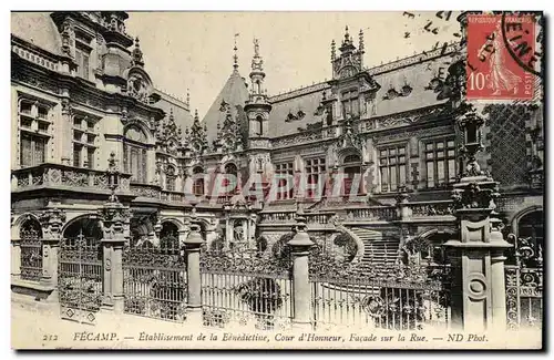 Fecamp Cartes postales Benedictine Facade du musee Facade sur la rue Cour d&#39honneur