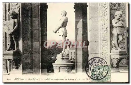 Rouen Ansichtskarte AK Bonsecours Detail du monument de Jeanne d&#39arc