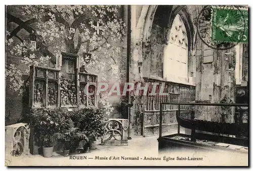 Rouen Cartes postales Musee d&#39art Normand Ancienne eglise Saint Laurent