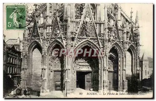 Rouen Ansichtskarte AK Porche de Saint Maclou