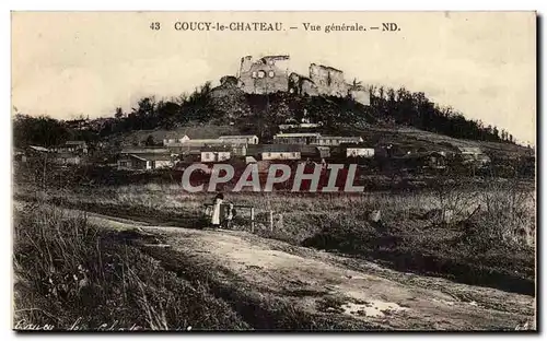 Coucy le Chateau Cartes postales Le chateau Vue generale