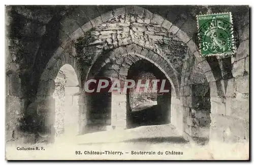 Cartes postales Chateau Thierry Souterrain du chateau