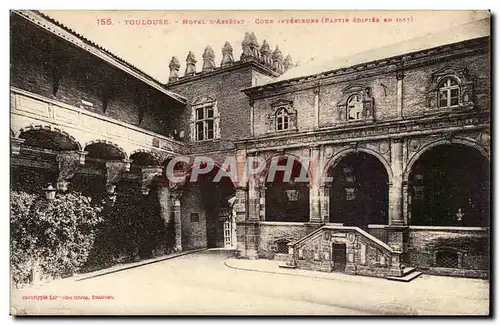 Toulouse Ansichtskarte AK Hotel d&#39Assezat Cour interieure