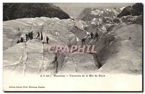 Chamonix Cartes postales Traversee de la mer de glace