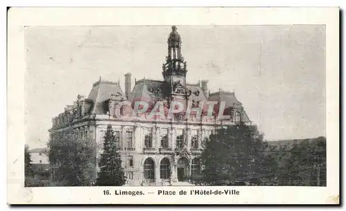 Limoges Cartes postales Place de l&#39hotel de ville