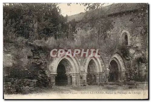 Saint leonard Cartes postales Ruines de l&#39abbaye de l&#39artige