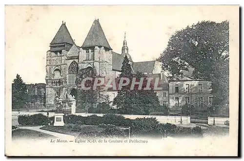 Le mans Cartes postales Eglise Nd de la Couture et Prefecture