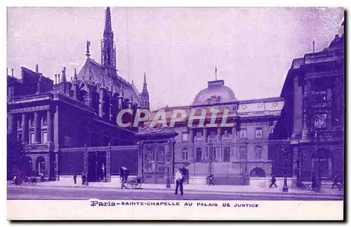 Paris Ansichtskarte AK Sainte Chapelle au palais de justice