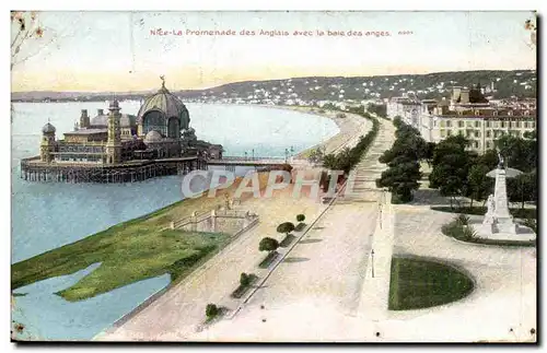 Nice Cartes postales Promenade des anglais avec baie des anges