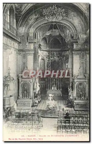 Nancy Cartes postales Eglise de Bonsecours (interieur)