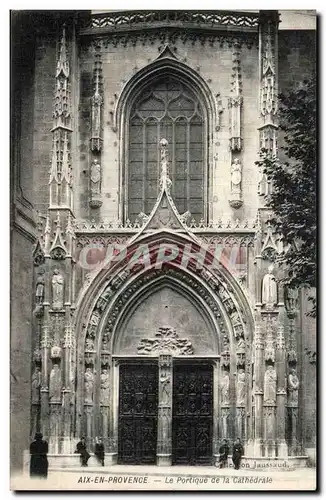 Aix en Provence Ansichtskarte AK Le portique de la cathedrale