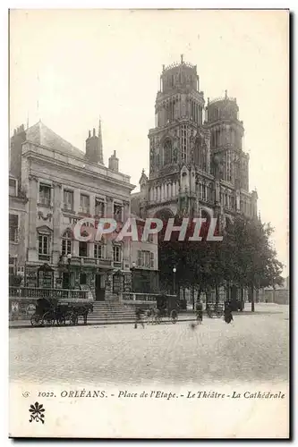 Orleans Ansichtskarte AK Place de l&#39Europe Le theatre La cathedrale