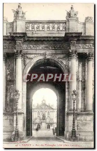 Nancy Cartes postales Arc de triomphe (cote place Carriere)