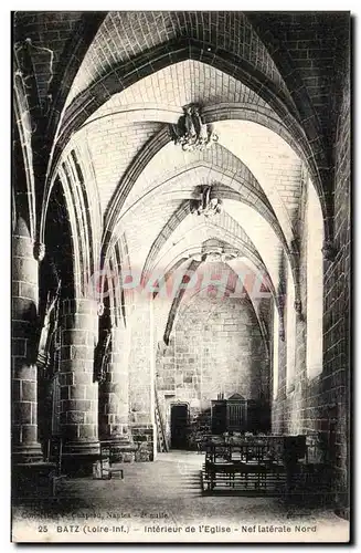 Batz Ansichtskarte AK Interieur de l&#39eglise Nef laterale nord