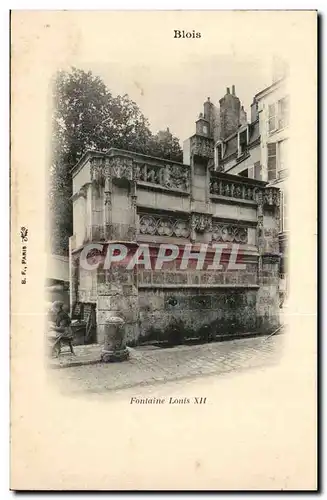 Blois Cartes postales Fontaine Louis XII