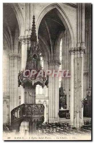 Nancy Cartes postales Eglise Saint Pierre La chaire