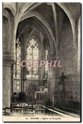 Vernon Cartes postales Eglise et chapelle