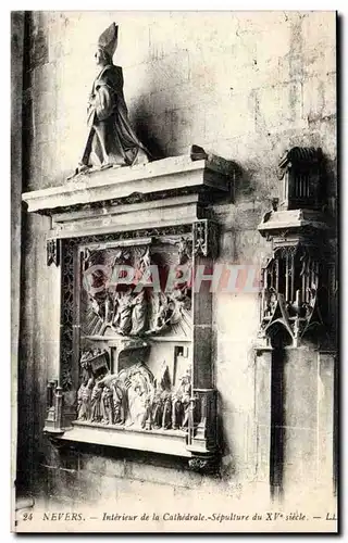 Nevers Cartes postales Interieur de la cathedrale sepulture du 15eme