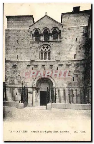 Nevers Ansichtskarte AK FAcade de l&#39eglise Saint Etienne