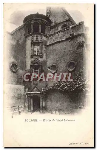 Bourges Ansichtskarte AK Escalier de l&#39hotel Lallemand