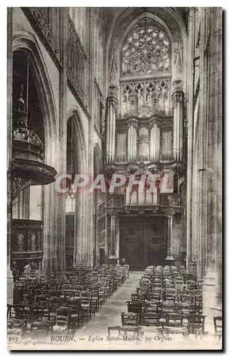 Rouen Ansichtskarte AK Eglise Saint Maclou Les orgues