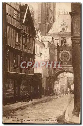 Rouen Cartes postales Maison du 15eme rue gros Orloge