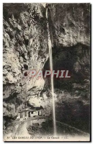 Les gorges du Loup Cartes postales la cascade