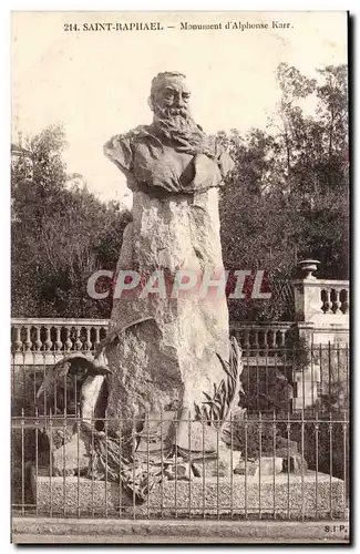 Saint Raphael Cartes postales Monument d'Alphonse Karr