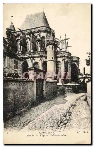 Compiegne Ansichtskarte AK abside de l&#39eglise Saint Antoine