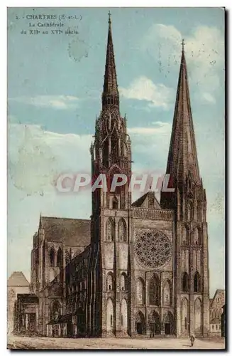 Chartres Cartes postales La cathedrale