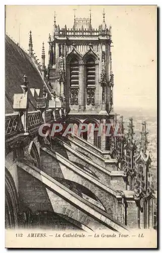 Amiens Cartes postales La cathedrale la grande tour