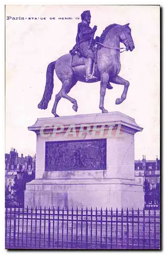 Paris 1 - Statue de Henri IV - Ansichtskarte AK