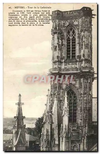 Nevers - Tour de la Cathedrale - Ansichtskarte AK