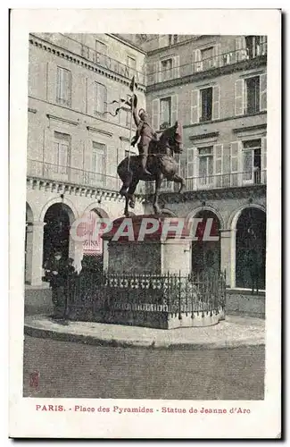 Paris 1 - Place des Pyramides - Statue de Jeanne d&#39Arc - Ansichtskarte AK