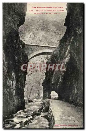 Thues - Entree des Gorges et le Tunnel - Cartes postales