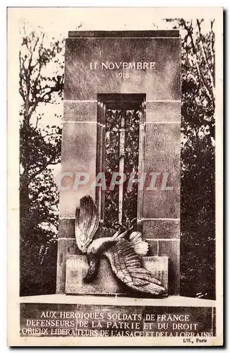 Foret de Compiegne - Clairiere de L&#39Armistice - Monument du Marin - Cartes postales