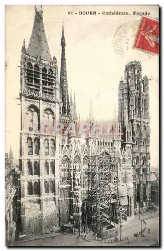 Rouen Cartes postales Cathedrale Facade