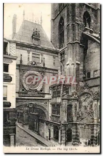 Rouen Cartes postales Cathedrale La grosse horloge