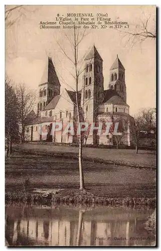 Morienval - L&#39Eglise le Parc et L&#39Etang - Cartes postales