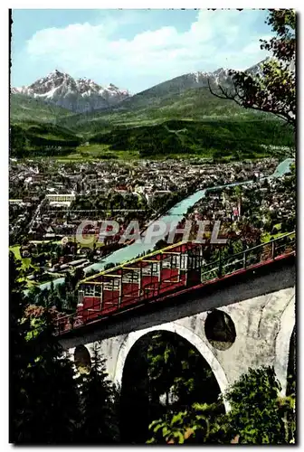 Austriche - Austria - Innsbruck gegen Sueden mit Series 2719m und Hungerburgbahn - Cartes postales