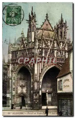 Alencon Cartes postales Portail de Notre Dame
