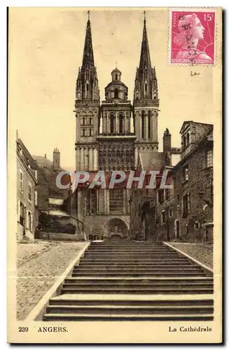 Angers Cartes postales La cathedrale