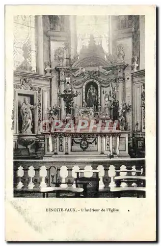 Benoite Vaux Cartes postales Interieur de l'eglise