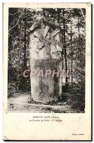 Benoite Vaux Ansichtskarte AK Le chemin de Croix 5eme station