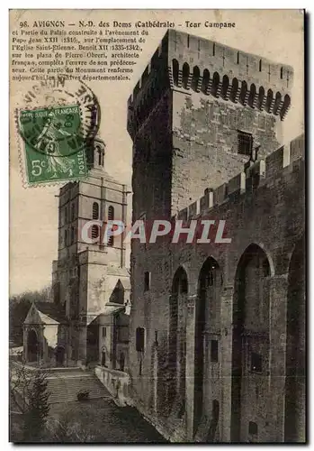 Avignon Cartes postales ND des Doms Tour Campane