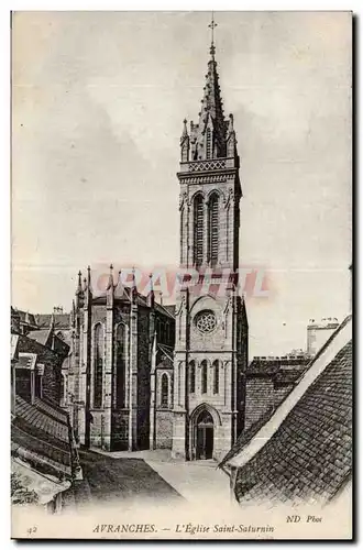 Avranches Cartes postales Eglise Saint Saturnin