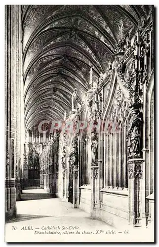 Albi Ansichtskarte AK Cathedrale Ste Cecile Deambulatoire cloture du choeur