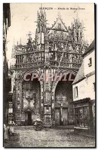 Alencon Cartes postales Abside de Notre Dame