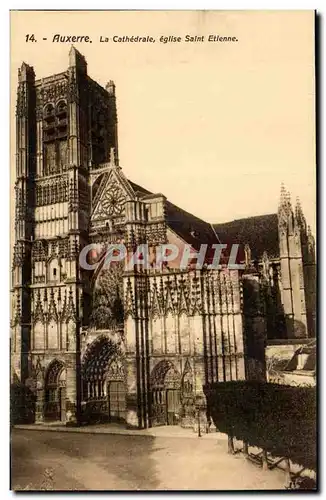 Auxerre Cartes postales La cathedrale Eglise Saint Etienne